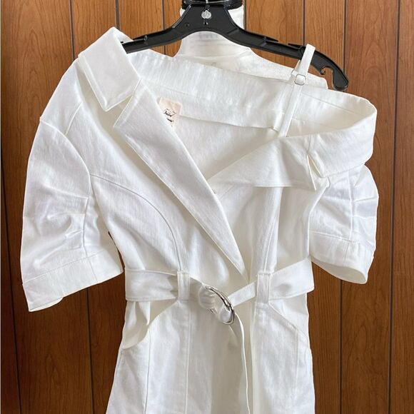 Cinq à Sept Milly Belted Stretch Denim Dress size 2 - Picture 6 of 11